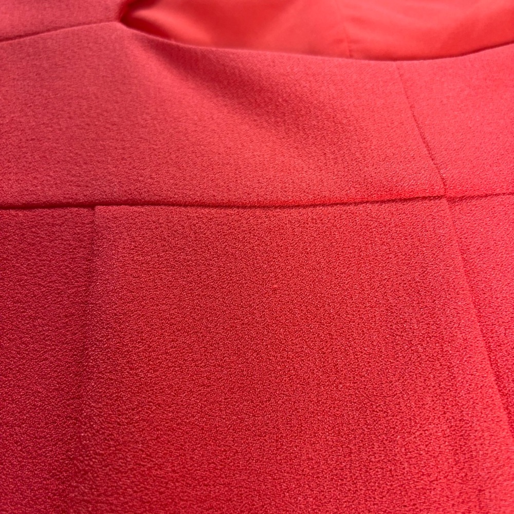 Vince Camuto size 8 Halter V Neck Sleeveless Knee Length Dress Orange Pin Coral - Picture 12 of 12